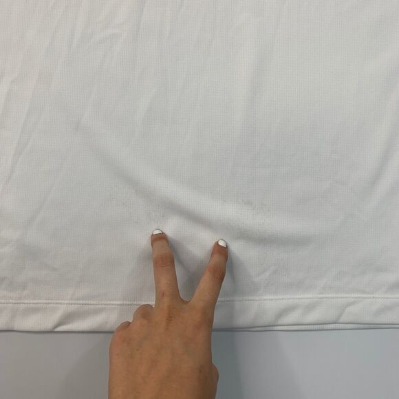 Nike REV Basketball Polo Shirt Mens M Medium White Performance Dri Fit Golf - Picture 11 of 13